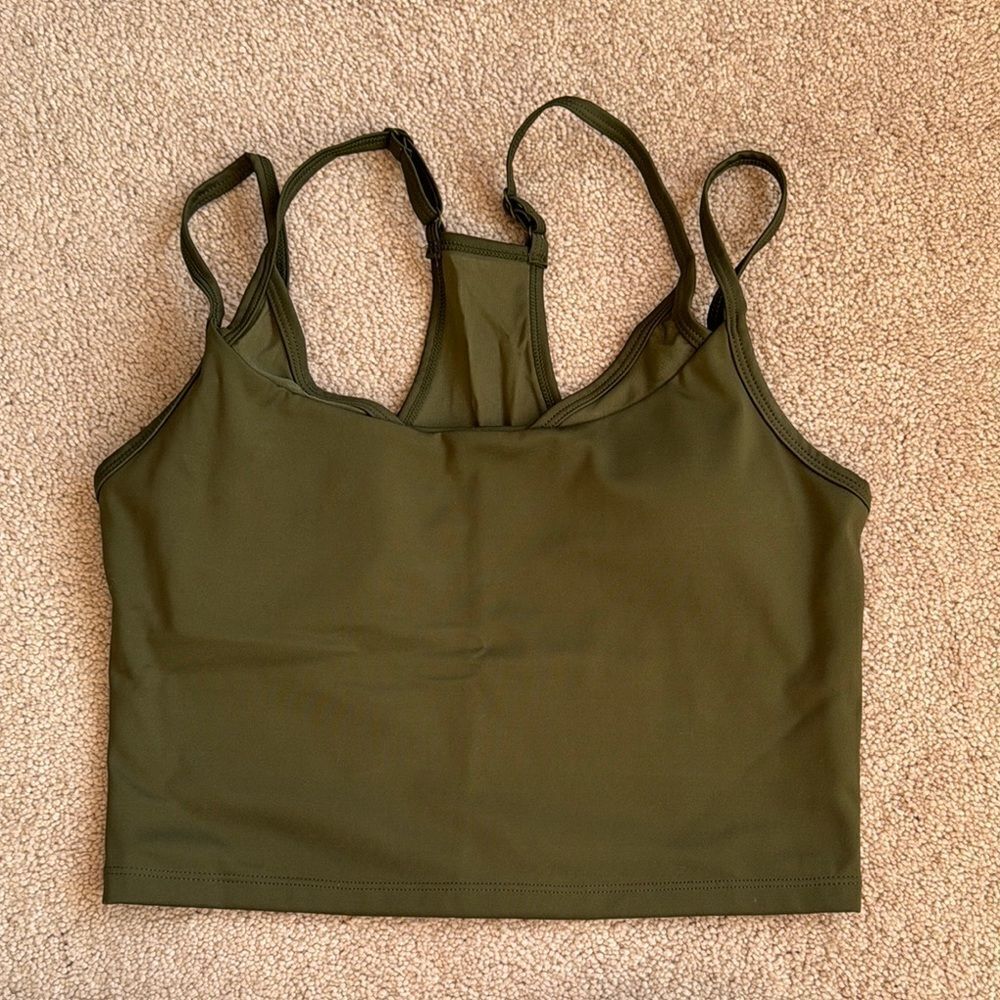 Racerback active crop top